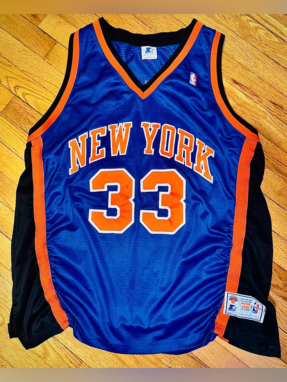 Vintage Authentic STARTER 90s New York Knicks jersey | Patrick Ewing #33 | 1997